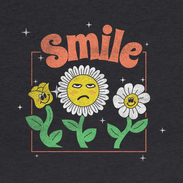 Funny Smile Flower by Shanti-Ru Design